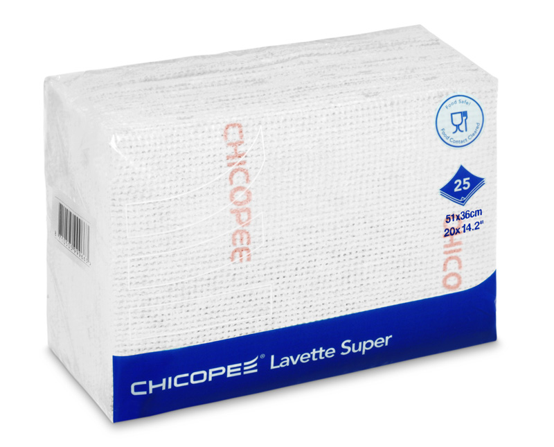 Bayeta Lavette super 51x36 cm colores pack  25 unidades Blanca